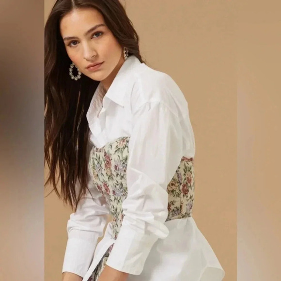 NEW with tags (NWT) Alter’d State NutralFloral Tapestry Corset Tube Top - Picture 3 of 5